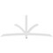 Ekena Millwork Davenport Architectural Grade PVC Gable Bracket, 108"W x 45"H x 4"D x 4"F, 10/12 Pitch GBP108X45X0404DAV00 - alternate 4